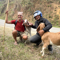 Ziegenkauf - auf dem Motorrad unterwegs durchs Land